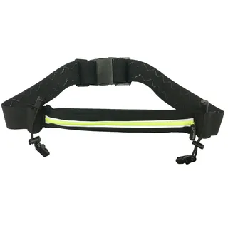 It's running Single Race Belt Laufgürtel Hüfttasche, Black/Yellow, One Size