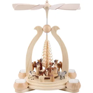 Müller Erzgebirge Bogenpyramide Heilige Geschichte 34cm -
