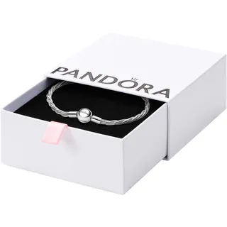 Pandora Gedrehtes Schlangen-Gliederarmband aus Sterling Silber 593757C00-19 Größe 19 cm