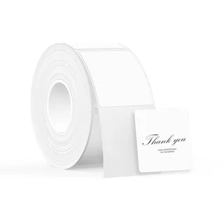SUPVAN Etiketten selbstklebend wasserfest für T50M Etikettendrucker | 30 mm x 30 mm, 230 Etiketten/Rolle, für Haushalt, Büro und Schule, Schwarz auf Weiß