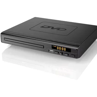 KCR DVD-Player für TV, DVD/CD / MP3 mit USB-Anschluss, HDMI- und AV-Ausgang (HDMI- und AV-Kabel enthalten), Fernbedienung