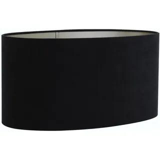 Light & Living Lampenschirm oval Velours Schwarz