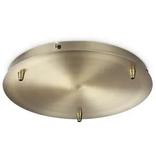 Ideal Lux Baldachin, rund, Ø 30cm, 3-fach, messing IDEA-285610