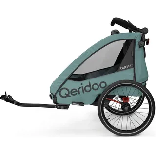 Qeridoo Qupa 1 Plus Kinderfahrradanhänger blau