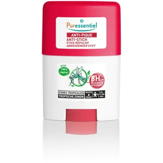 Puressentiel - Anti-Stich Abwehrender Stift Wasserfest - Tropische Mücken, gemeine und Tigermücken - Körper und Gesicht (Wangen/Stirn) – Wirksamkeit 8 Stunden und mehr - 20 ml