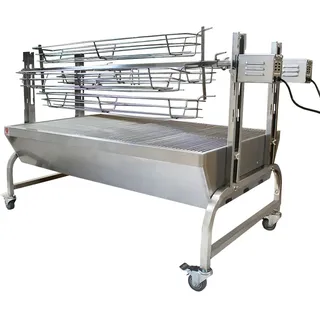 Beeketal Hähnchengrillkorb Haxenkorb Aufsatz für Spanferkelgrill