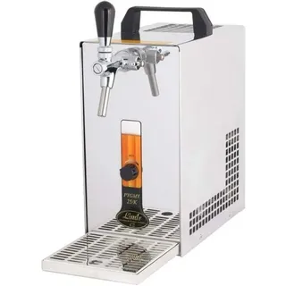 Zapfanlage, Bierzapfanlage PYGMY 25/K mit Membranpumpe, 1-leitig Trockenkühlgerät aus Edelstahl, 35 Liter/h, Green Line