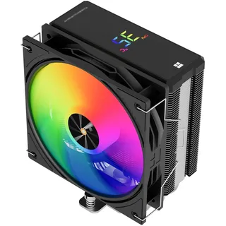 TR-Thermalright Assassin X 120 Digital ARGB Schwarzer CPU-Kühler, 4x6mm Wärmerohre,120mm ARGB-Lüfter-2000U/min, Digital Display Board Top Cover, für AM5/AM4, Intel lga1851/1700, Schwarz