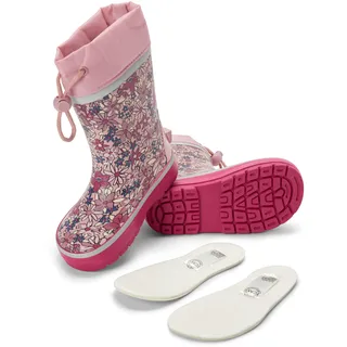 Tchibo - Kinder-Gummistiefel - Gr. 26-27 - mehrfarbig/geblümt