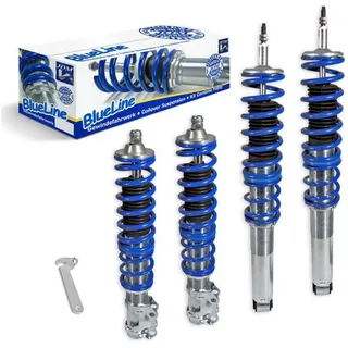 JOM BlueLine Gewindefahrwerk passend für VW Golf 3, Vento 10.91-9.97 (1HXO) und Golf 3 Cabrio (1EXO), außer Modelle mit Allradantrieb oder Variant-Modelle