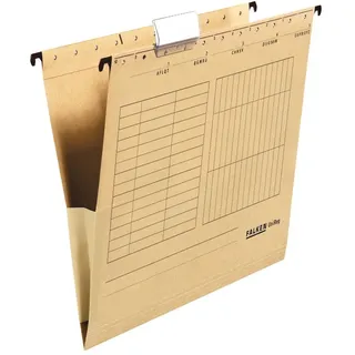 Falken Hängetaschen UniReg, A4, natronbraun, Karton, 5 Stück