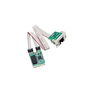 M.2 2.5G Gigabit LAN Ethernet Karte, M.2 Key A+E 2.5gbit Netzwerkkarte mit RTL8125B Chipsatz,Single Port Multi Gigabit PCIExpress-Netzwerkadapter für Win/Linux