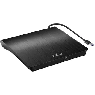 Antika Externes DVD Laufwerk CD DVD Brenner Player USB 3.0 Writer DVD/CD +/-RW CD Laufwerk für Laptop Desktop mit Mac/OS//Linux/Win11/Win10/Win8/XP