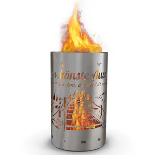 Tiko-Metalldesign Feuertonne / Feuerkorb mit Motiv " "