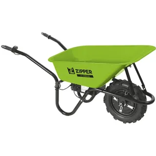 ZIPPER Motorschubkarre, 75 l, ideal für den Transport von Schüttgütern rund um Haus, Hof und Garten grün