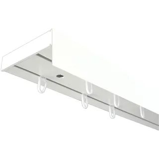 SN DECO GROUP Gardinenschiene SN DECO GROUP "Vorhangschiene SH mit Blende" Gr. 1, weiß, L:120cm T:7,7cm, Kunststoff, Gardinenstangen, Gardinenschiene,