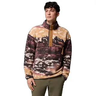 Columbia Fleecepullover HelvetiaTM II Printed Half Snap (mit Brusttasche) braun/bunt Herren