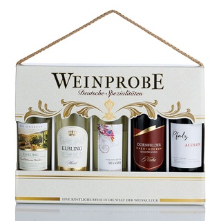 Weinprobe 5er Geschenkpackung - Weine aus Deutschland 5 x 250 ml