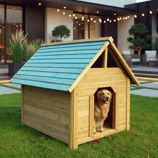 Melko Hundehütte 75 x 115 x 95 cm Holz Braun
