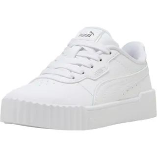 Puma Carina 3.0 Holo 2.0 Kinder Weiß/Silber/Mauve Mist 33