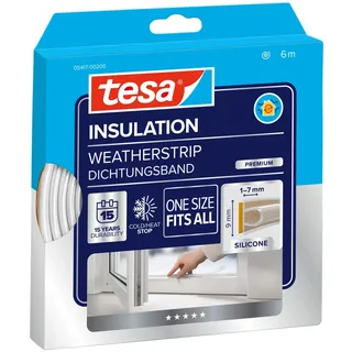 Tesa tesa® Insulation Premium Dichtungsband Silikon Transparent 6 m