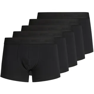 JACK & JONES Tone In Tone Boxershorts 5 Einheiten Black / Detail Black / Black XL