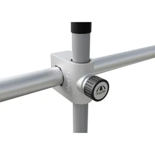 Doppler Balkonhalter Vario fix Maxi Aluminium Silber