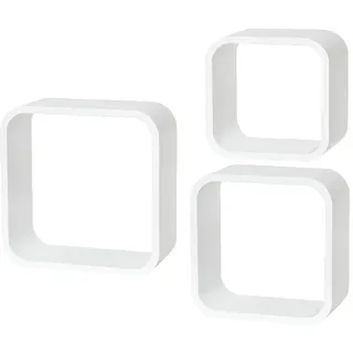 Dolle Wohnregale Dolle Wandregal Cube, 3er-Set, bis 350 x 350 x 145 mm