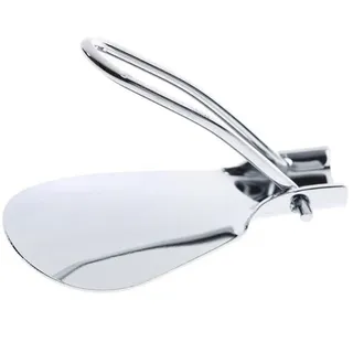Vepoty Tragbarer Schuhlöffel, faltbar, Edelstahl-Schuhlöffel, langlebiger Schuhheber, kurzer Schuhlöffel, Reise-Schuhlöffel für Senioren, Schwangerschaft - 1.50*4.92inch