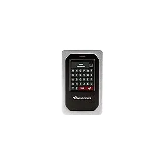 DATALOCKER DL4 FE 1TB USB-C / -A Festplatte mit AES-256bit Hardware-Verschlüsselung, Farbdisplay und FIPS 140-2 Level 3 Zertifizierung, DSGVO/GDPR konform, DL4-1TB-FE