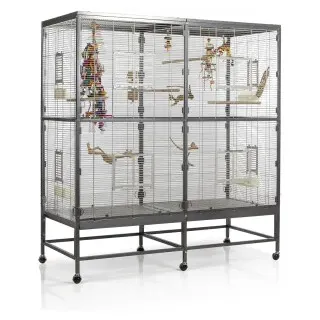 Montana Vogelkäfig Casa 150 150 x 65 x 161 cm grau