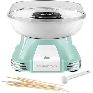 GOURMETmaxx Zuckerwatte-Maschine - in nostalgischem Retro-Design - 500 W - mint/weiß