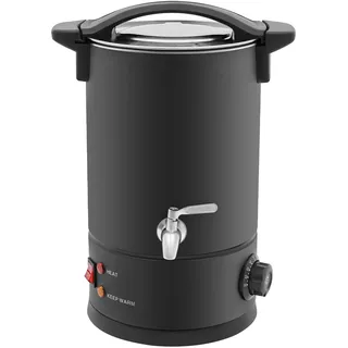 Cutycaty Wachsschmelzer für Kerzen 8L/10L/12L/15L Wachsschmelzgerät für Kerzenherstellung 1800W Elektrisch Wachsschmelztopf, Edelstahl Kerzenwachsschmelzer mit Ausgussheizung, 30-110°C (8L)