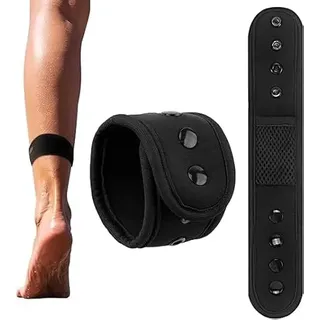 Verstellbares Knöchelband für Fitness-Schrittzähler mit Netztasche, kompatibel mit Fitbit Flex One/2/Charge 2 3/Inspire HR/Zip/Alta HR/Garmin Vivofit/2/3/4/JR Fitness-Tracker