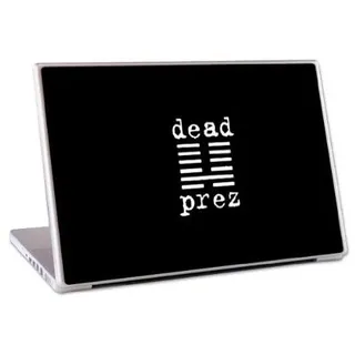 MusicSkins Schutzfolie für MacBook Pro und Laptops mit 43,2 cm (17 Zoll), Motiv Dead Prez Logo