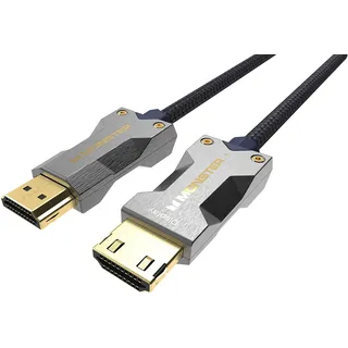 Monster M3000 HDMI Kabel 5m, HDMI 2.1 Kabel, HDMI-Kabel 8K, Glasfaserkabel, Ultra High Speed HDMI Kabel 48Gbps, 8K@60Hz, 4K@120Hz, HDR, eArc, Goldkontakte, TV Kabel, Kompatibel zu PS4/PS5/Xbox