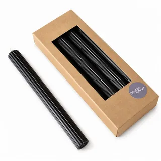 Boltze Stabkerze Classic 25 cm Schwarz