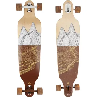 Firefly LGB 305 Longboard-Skateboard, Wood/White/Brown, One Size