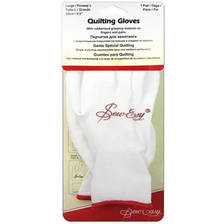 Sew Easy Gummierte Quilting Handschuhe mit Atmungsaktivem Material (Klein)