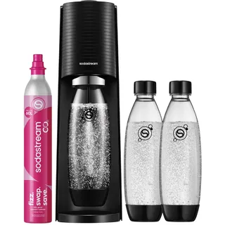 Sodastream Terra black + 3 Flaschen + Zylinder
