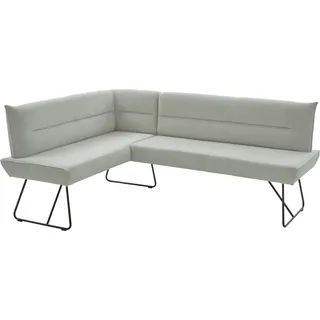 Niehoff Eckbank NIEHOFF SITZMÖBEL "Conny", schwarz (shell, schwarz), B:161cm H:91cm T:225cm, 95%PES 5%NY, Sitzbänke, Eckbank, mit Micro-Federkern, Bezug Cord, Gestell Kufe, verschiedene Maße