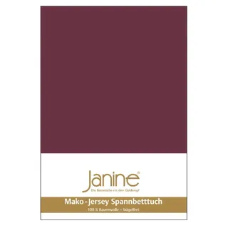 JANINE 5007 Mako-Feinjersey 180 x 200 - 200 x 200 cm burgund