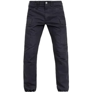 John Doe Regular Cargo Motorrad Textilhose, schwarz, 32/36