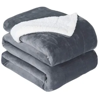 AIORBER Carbon Graphen Heizdecke, Heizdecke mit Dualer Temperaturregelung, 3 Heizstufen & Überhitzungsschutz, für Home & Office, 130*180cm