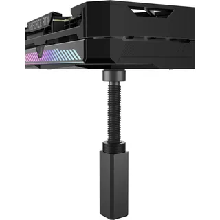 upHere Aluminium GPU Halterung mit Magnet und Anti Rutsch Pads,Grafikkarten Halterung,Vertical GPU Mount,Höhenverstellbare,Grafikkartenbasis,GPU Stütze Schwarz,M(50mm-80mm),GH80K