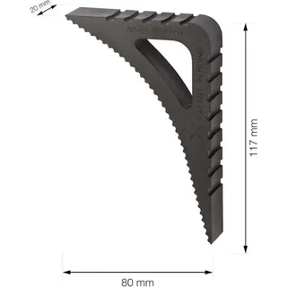 Fensterstopper Für Drinnen Und Draußen – 2er-pack In Schwarz – Türstopper Offen – Türstopper Aus Gummi – Fensterstopper Offen – Türstopper Aus Kunststoff – Crezuo