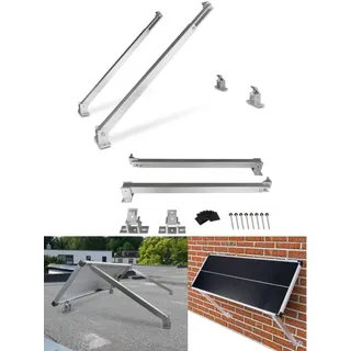 JWS-Solar Solarpanel Halterung Flachdach 30-60° verstellbare Solarhalterung 650mm Dachmontage Wandmontage Solar Halterung Photovoltaik