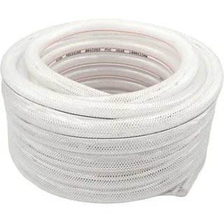 PVC Schlauch mit Gewebe 16mm - Druckluftschlauch 5/8 zoll Luftschlauch Durchsichtig Flexibel Trinkwasserschlauch 5m lang