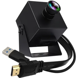HDMI USB Kamera 60fps Hochgeschwindigkeitskamera ELP 4K HDMI USB 3.0 PC Kamera mit gleichzeitiger Ausgabe 2facher Digitalzoom Kameraversorgung für Gottesdienste Gottesdienste Bildung Arbeit TV Projekt