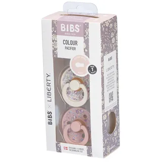 Bibs Fopspeen Liberty Eloise Blush Duo 0-6 2 St Schnuller